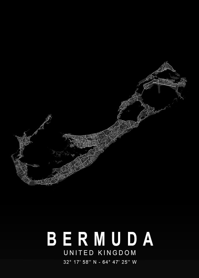 Bermuda Dark City Map
