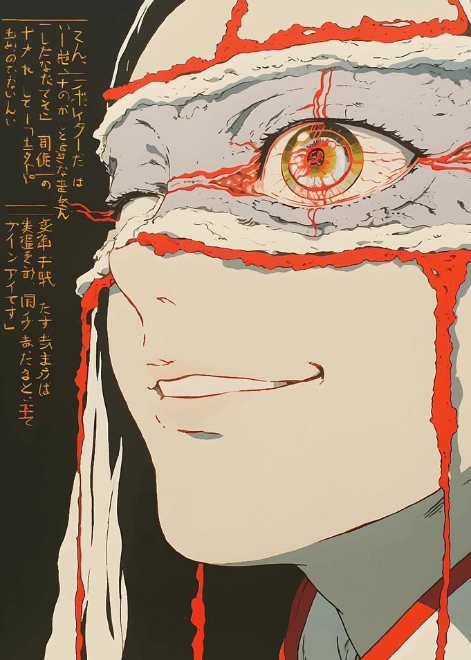 Anime Character with Red Eye