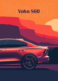 Volvo S60 Car Illustration