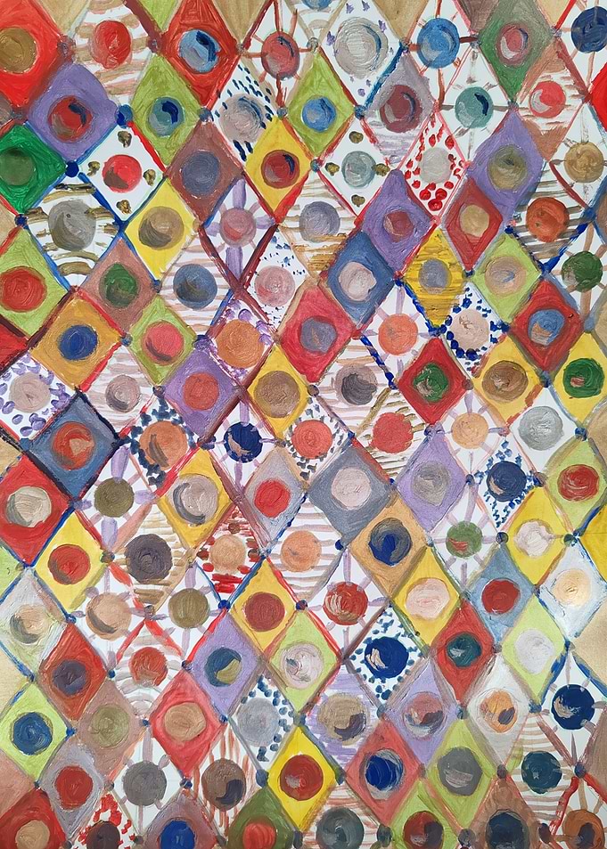 Abstract Diamond Pattern