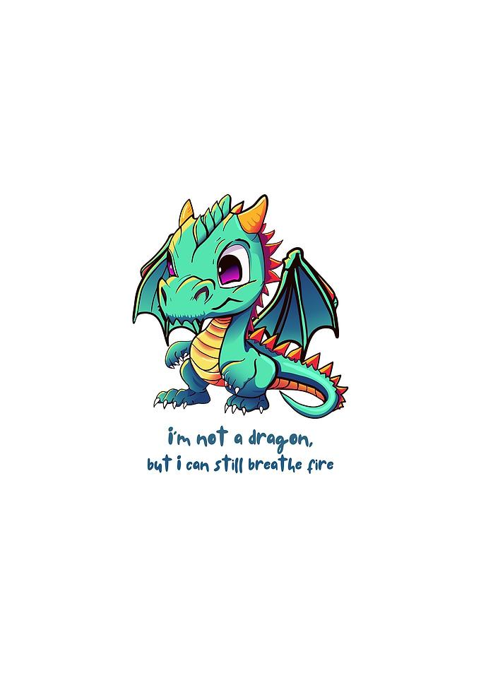 Cute Dragon Illustration
