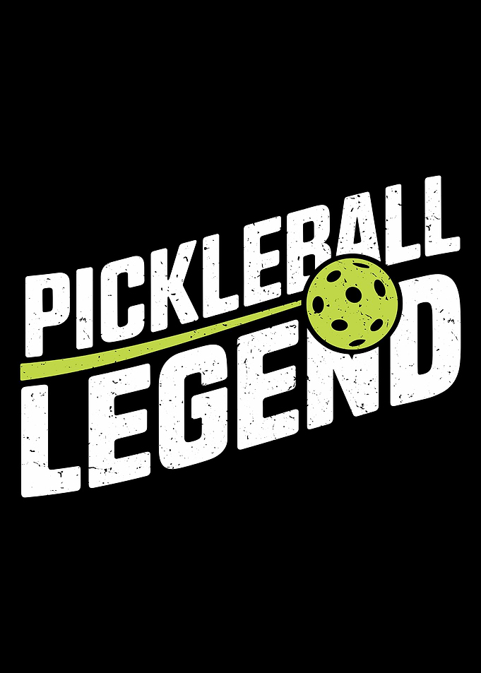 vintage pickleball legend paddle sport lovers player ball design cool Graphic