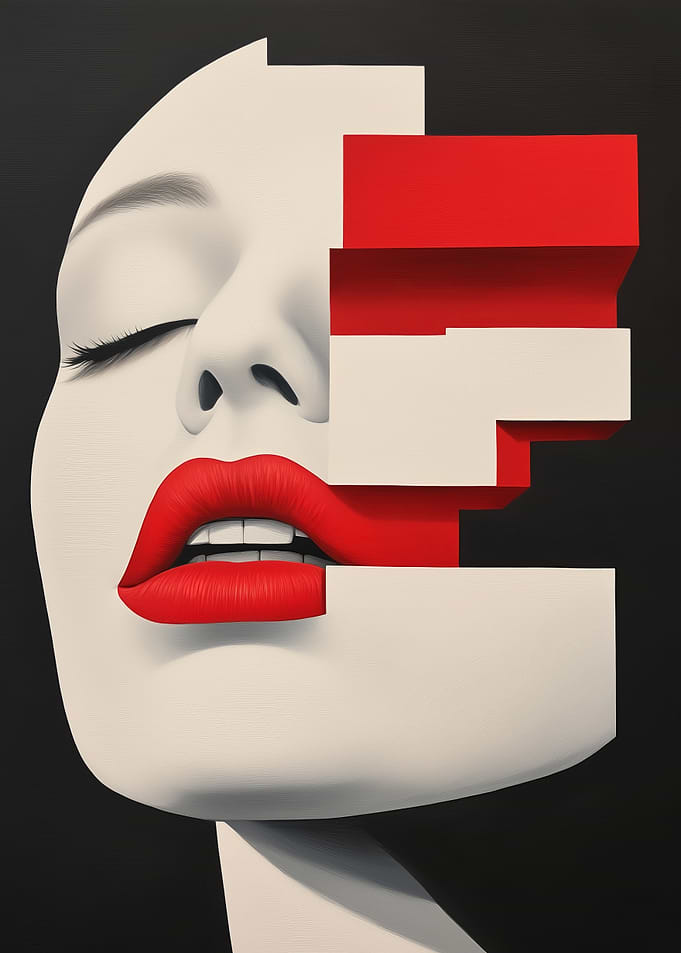 Abstract Woman Portrait