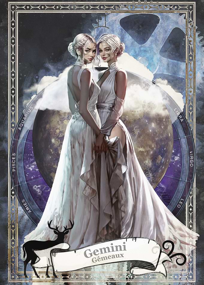 Gemini Zodiac Art