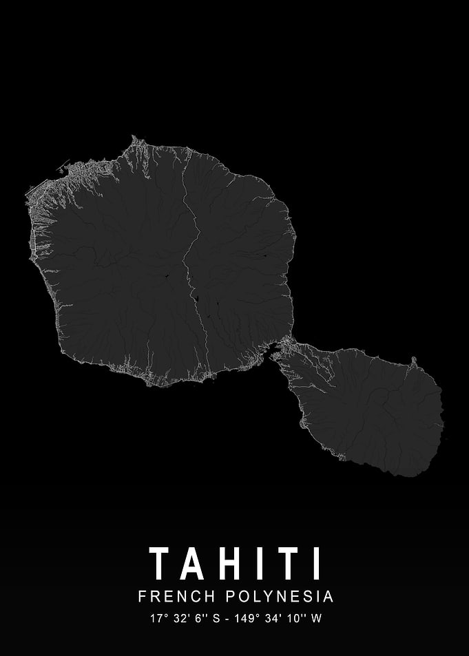 Tahiti Dark Island Map