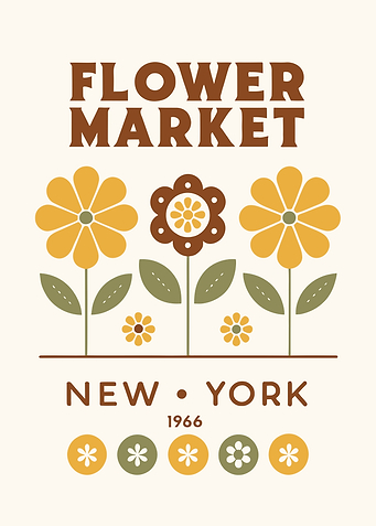 Flower Market New York 1966