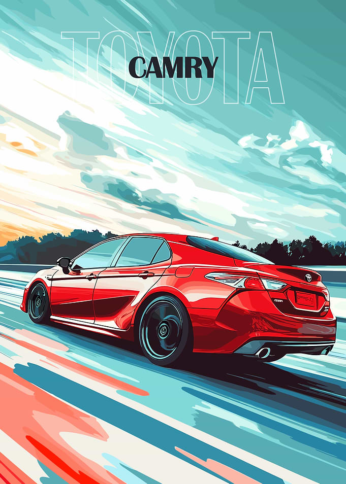 Red Toyota Camry