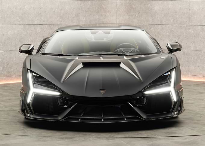 Black Sports Car Front View
