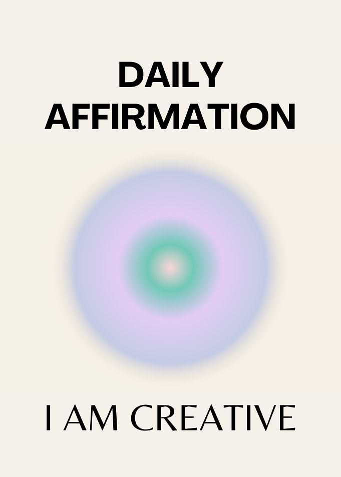 Daily Affirmation Poster, Positive, Spiritual Quote
