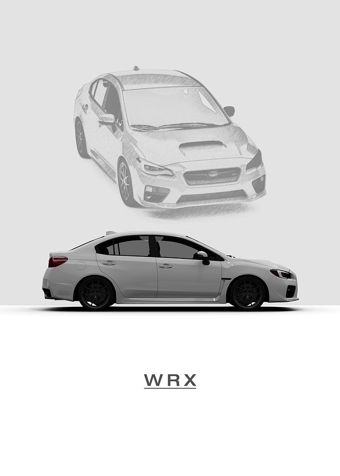 Subaru WRX Car Illustration