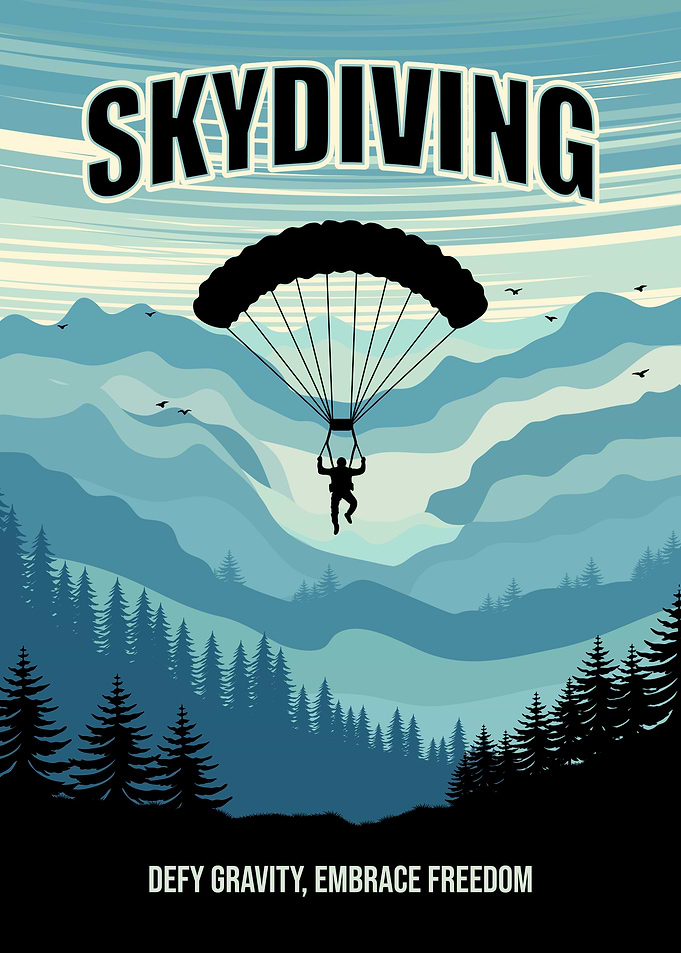 Skydiving Poster