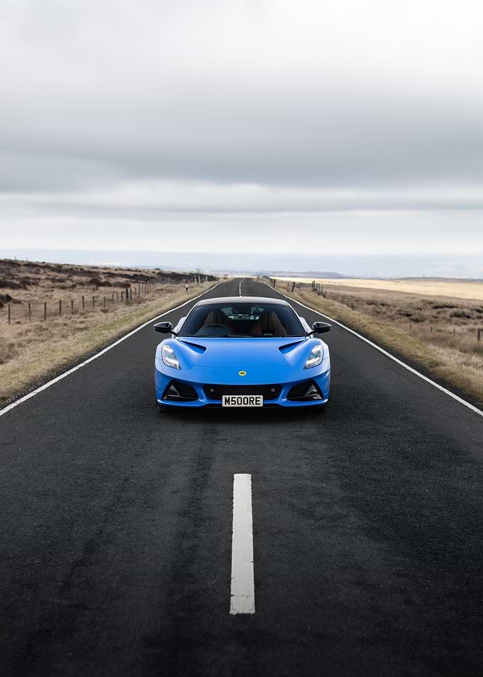 Lotus Emira First Edition Seneca Blue Sports Car