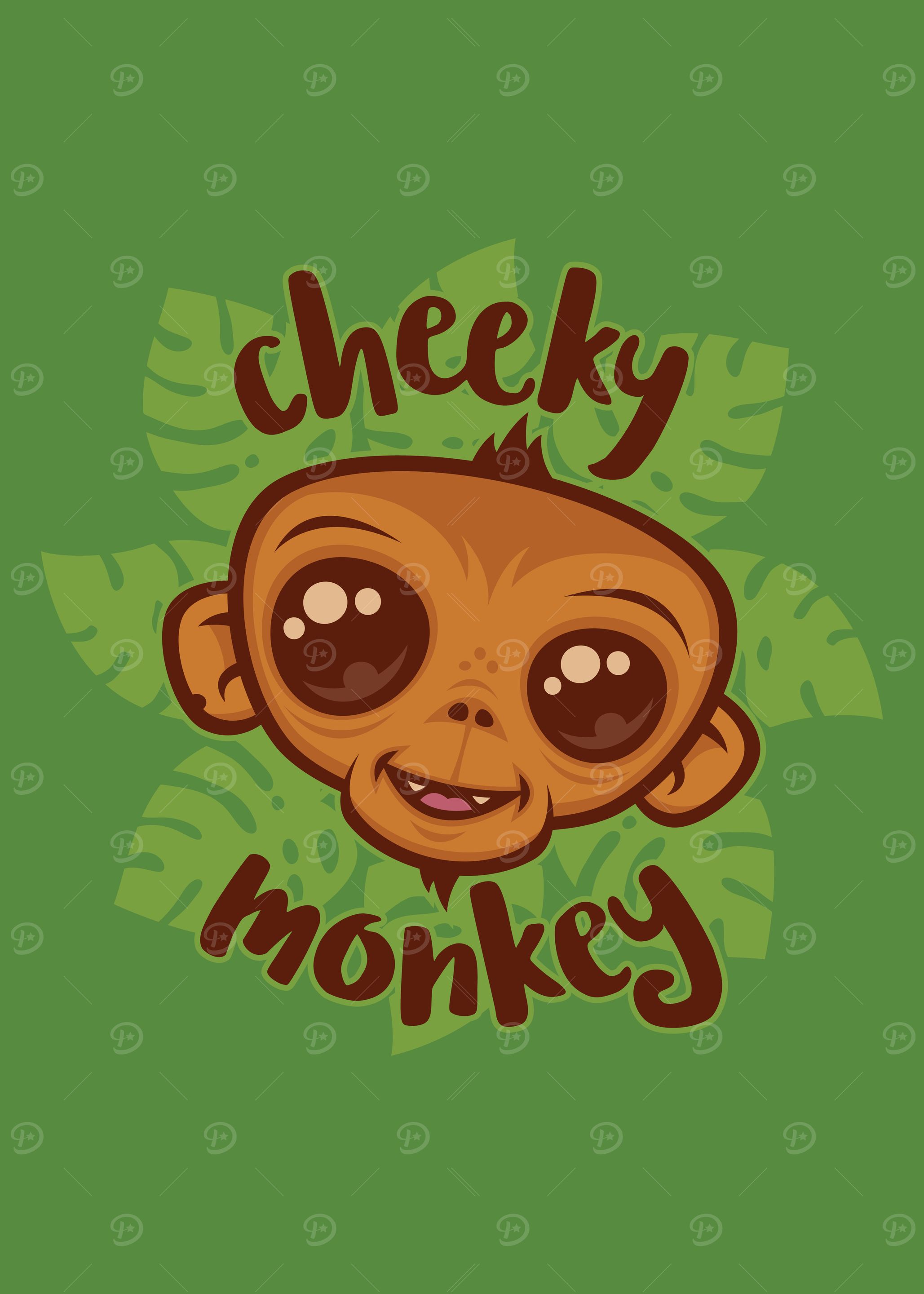 Cheeky Monkey Illustration
