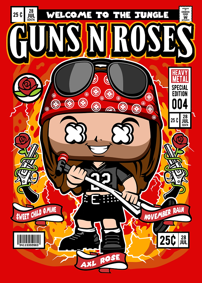 Guns N' Roses Comic Cover