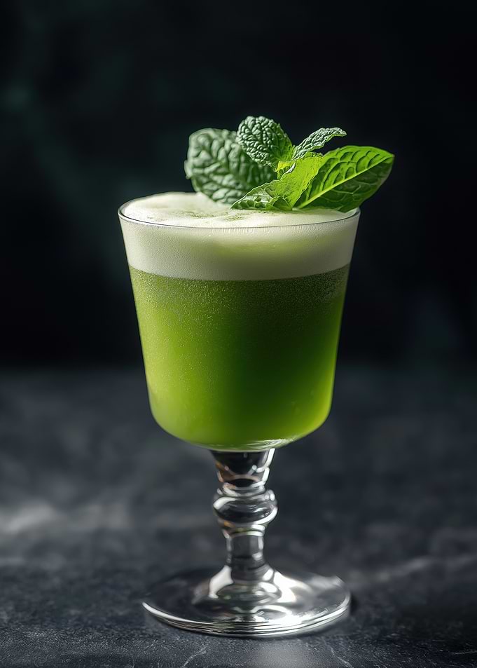 Green Cocktail with Mint