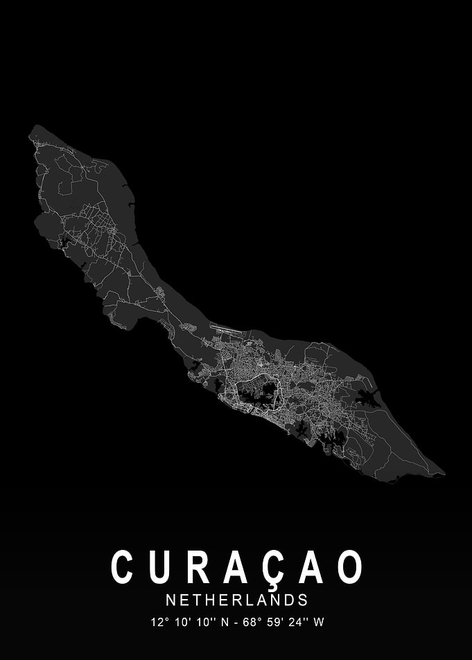 Curaçao Dark Island Map