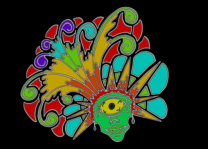 Psychedelic One-Eyed Creature
