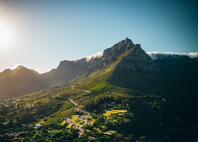 Table Mountain Landscape with Clouds