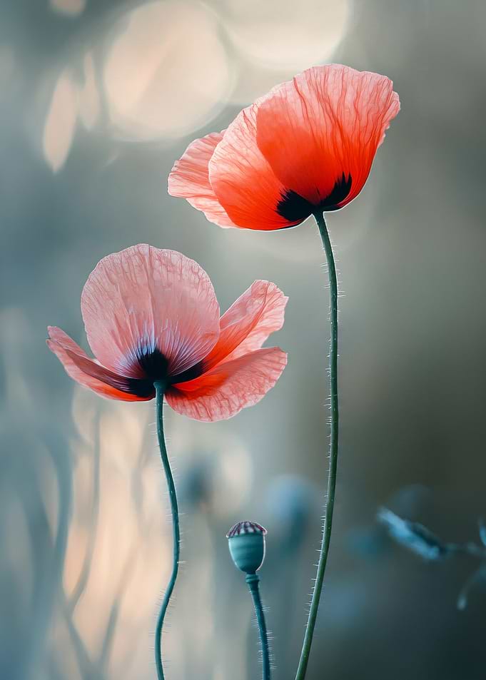 Poppy Flowers in Bloom