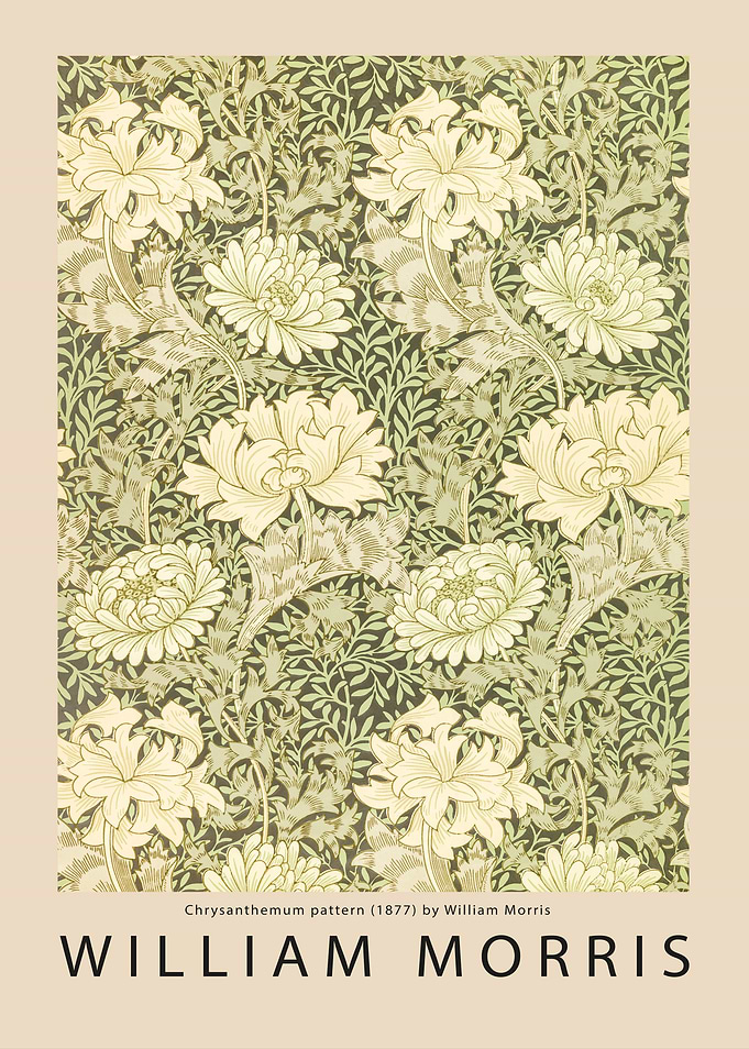 Chrysanthemum Pattern by William Morris