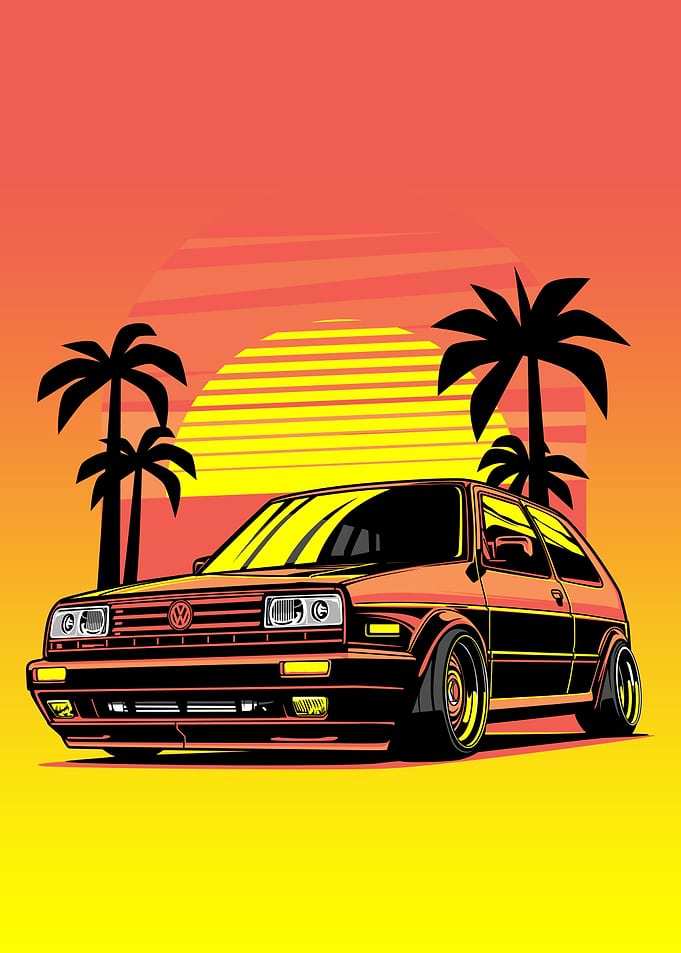 VW Golf Sunset
