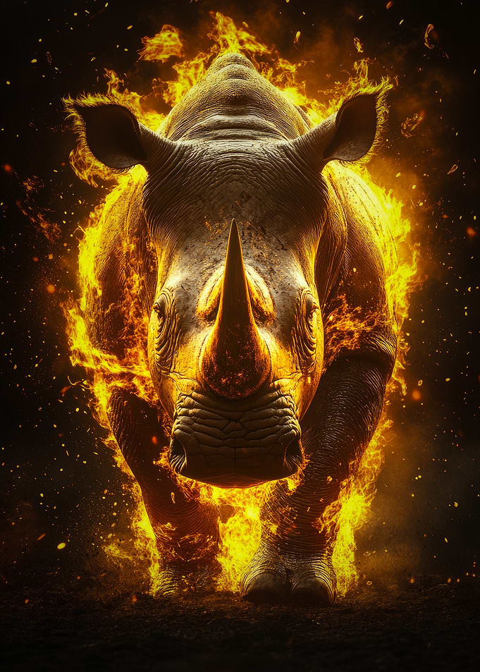 Fiery Rhino