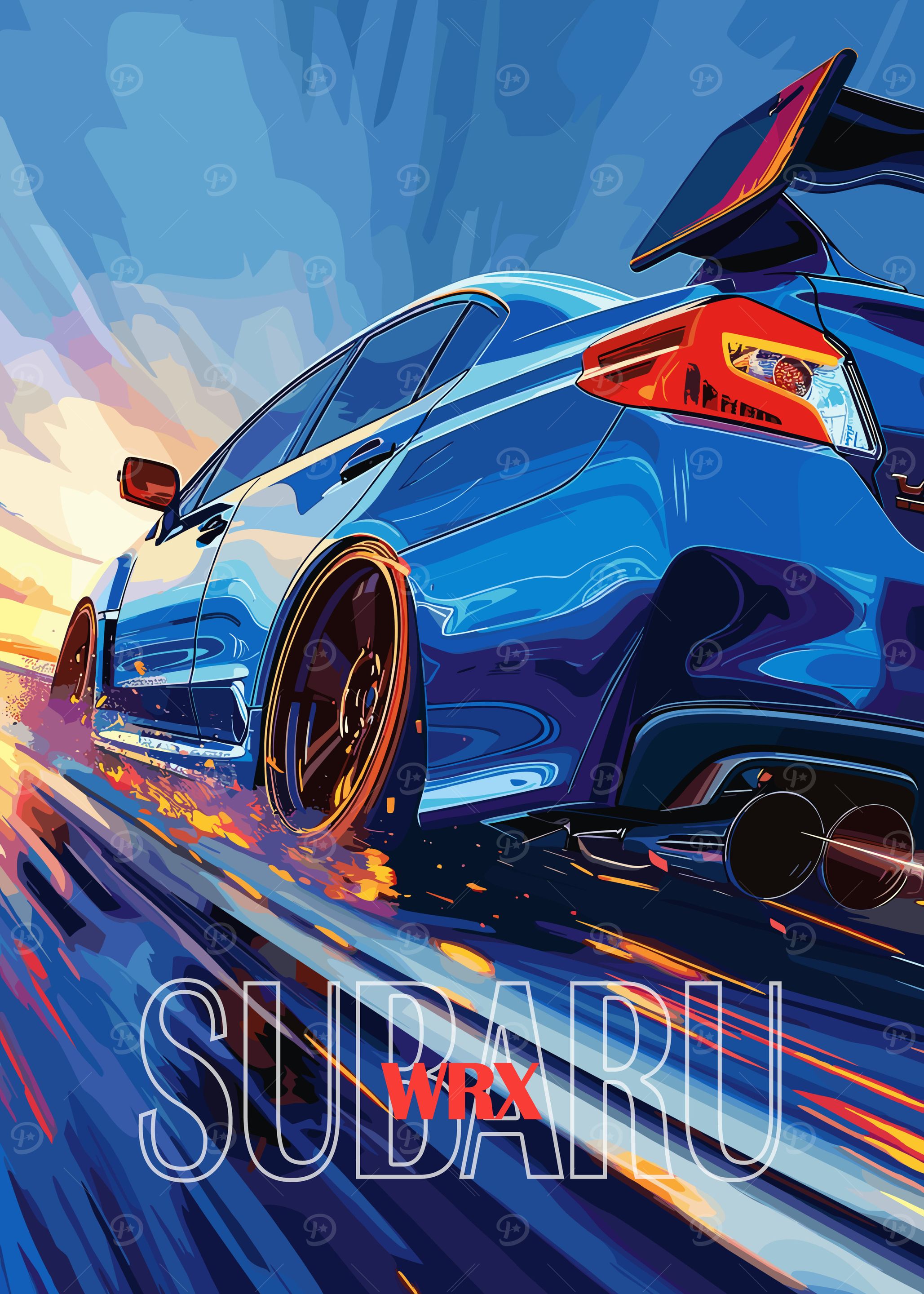 Subaru WRX Poster