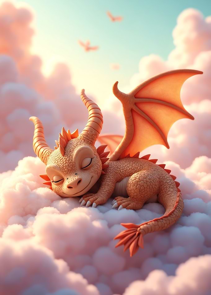 Sleeping Dragon in Clouds