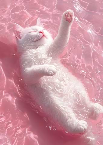 Cute Cat Pink