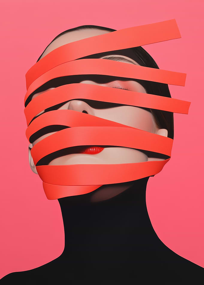 Wrapped in Silence: A Surreal Expression