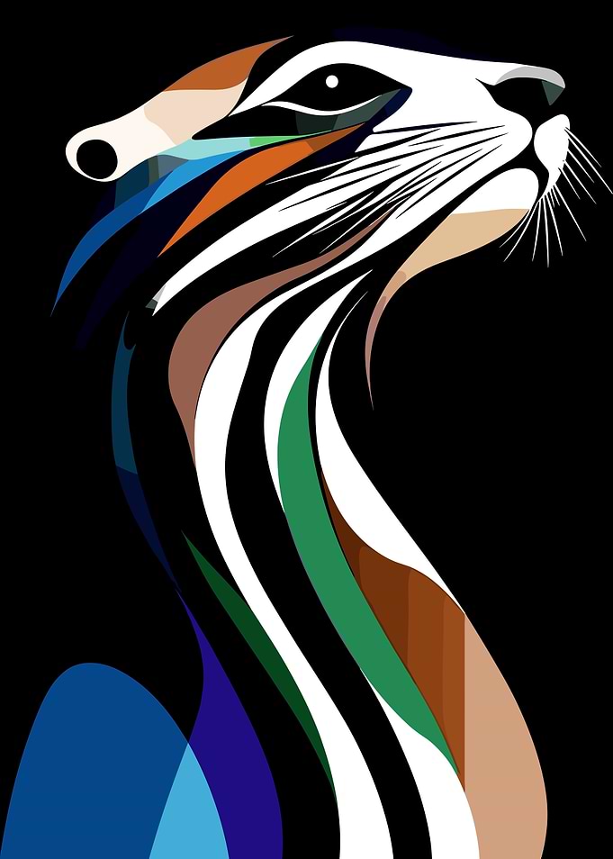 Abstract Animal Portrait