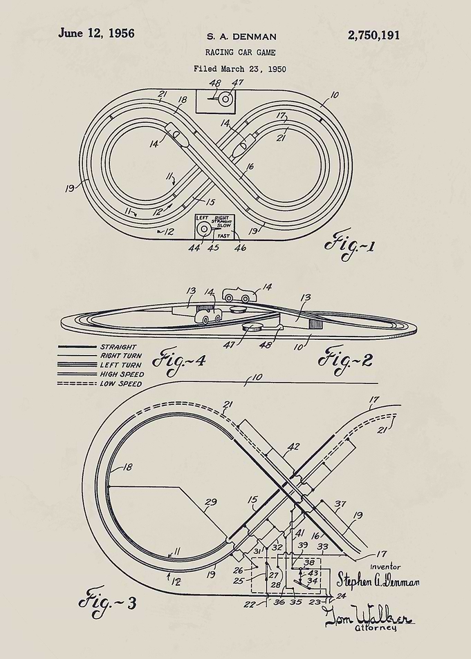 Racing Car Game Patent