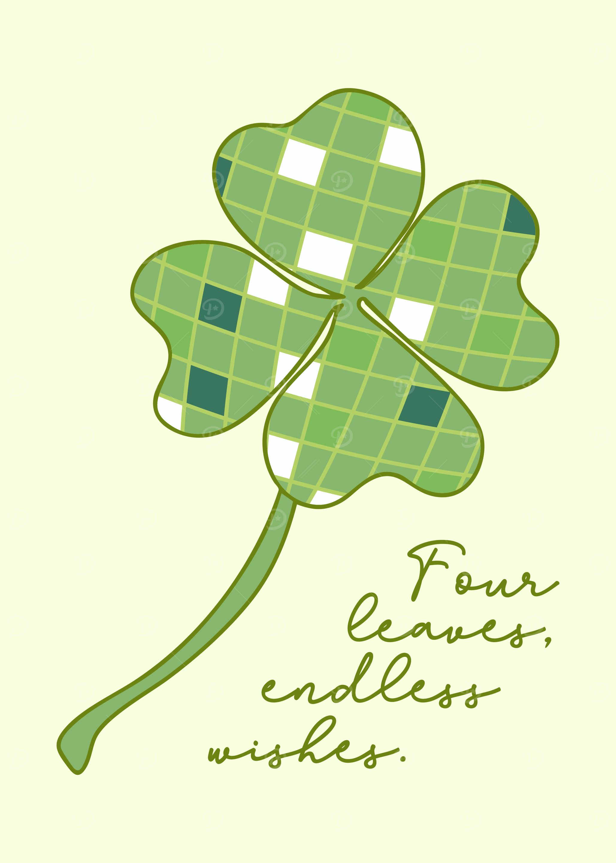 Four Leaf Clover Illustration