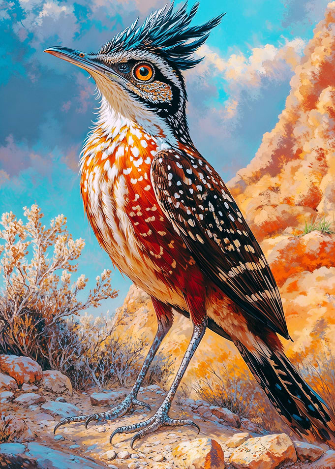 Roadrunner Painting