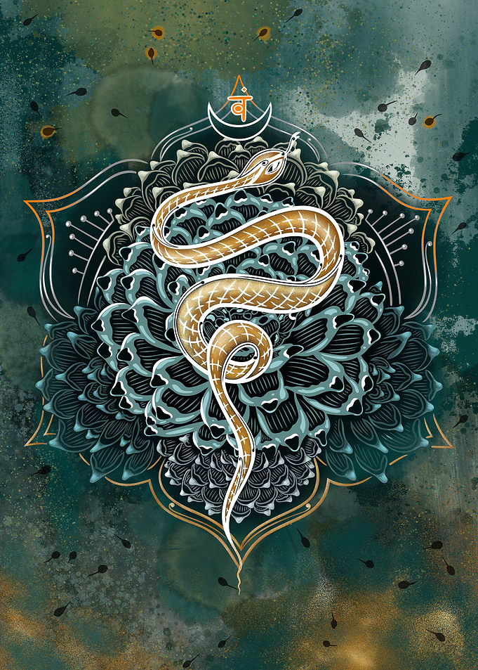 Golden Snake Sacral Chakra