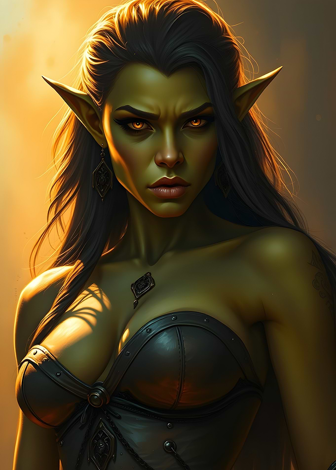 Green-Skinned sensual ogress