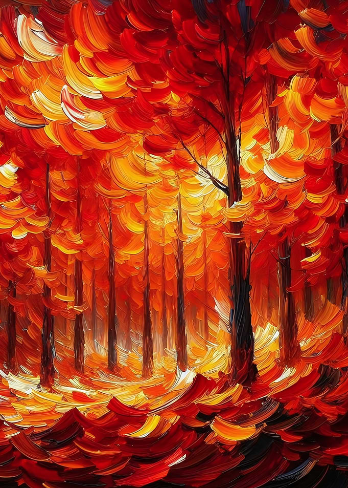 Autumn Forest Painting