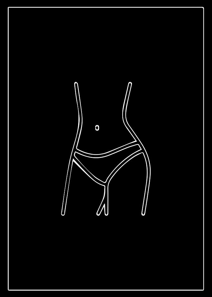 Line Art Female Figure