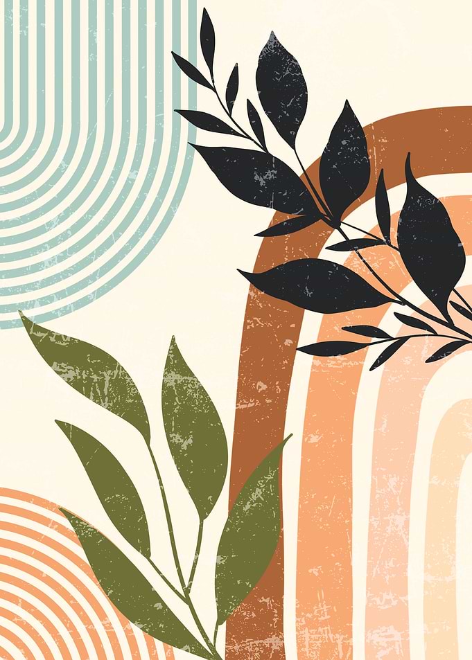 Abstract Floral Art Print
