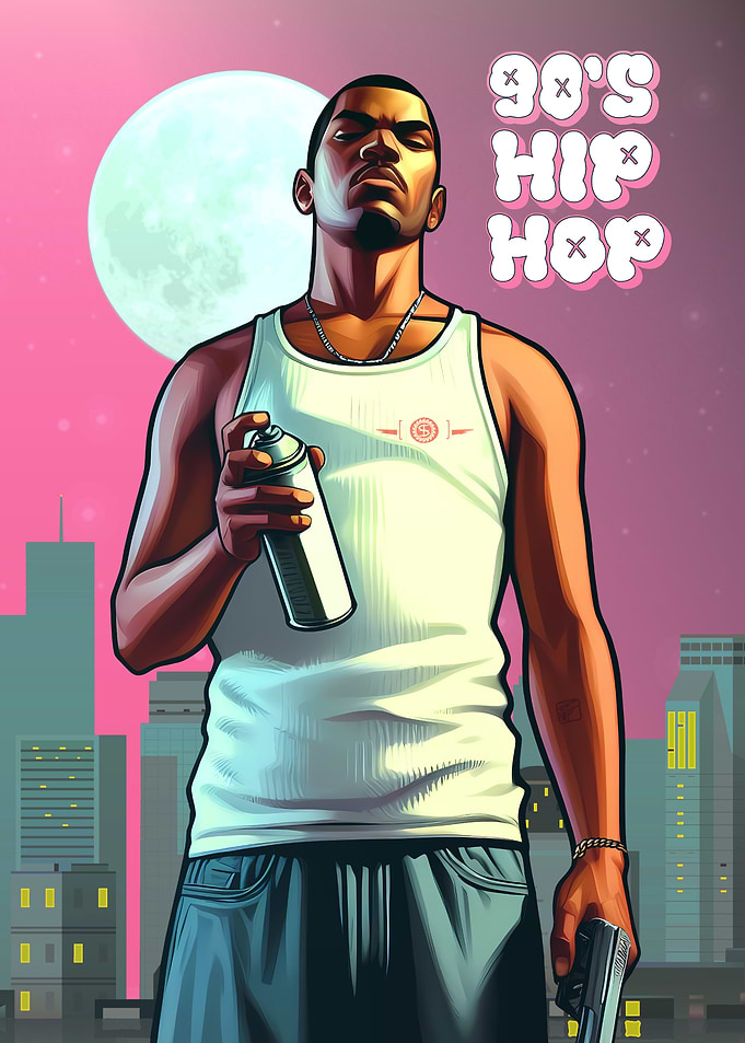 Pink Star 90's Hip Hop