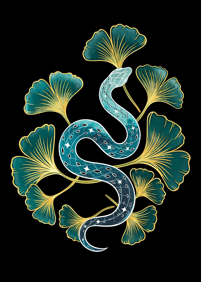 Year of the Snake Ginkgo Snake