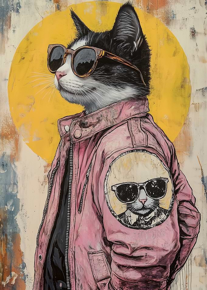 Cool Cat in Sunglasses