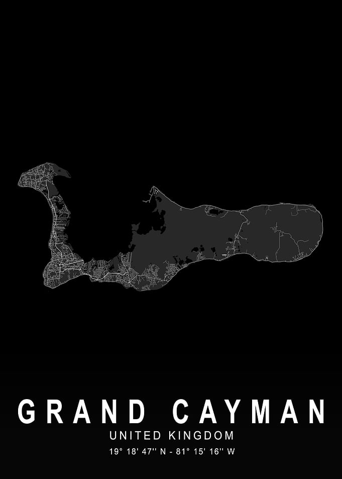 Grand Cayman Dark Island Map