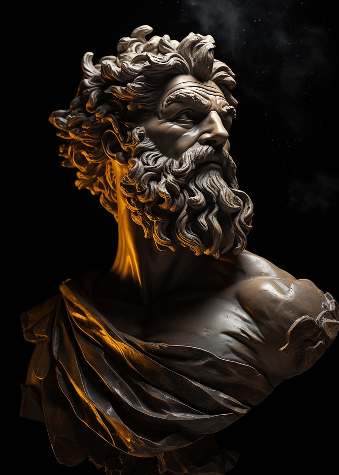 Socrates Bronze Bust Sculpture