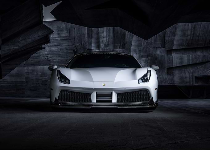 White Ferrari 488 GTE