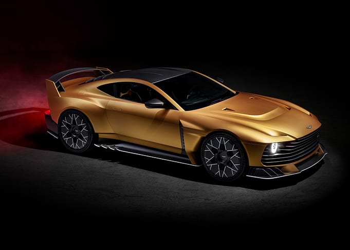 Aston Martin Gold Sports Car