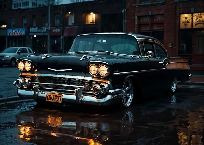 Classic Black Sedan