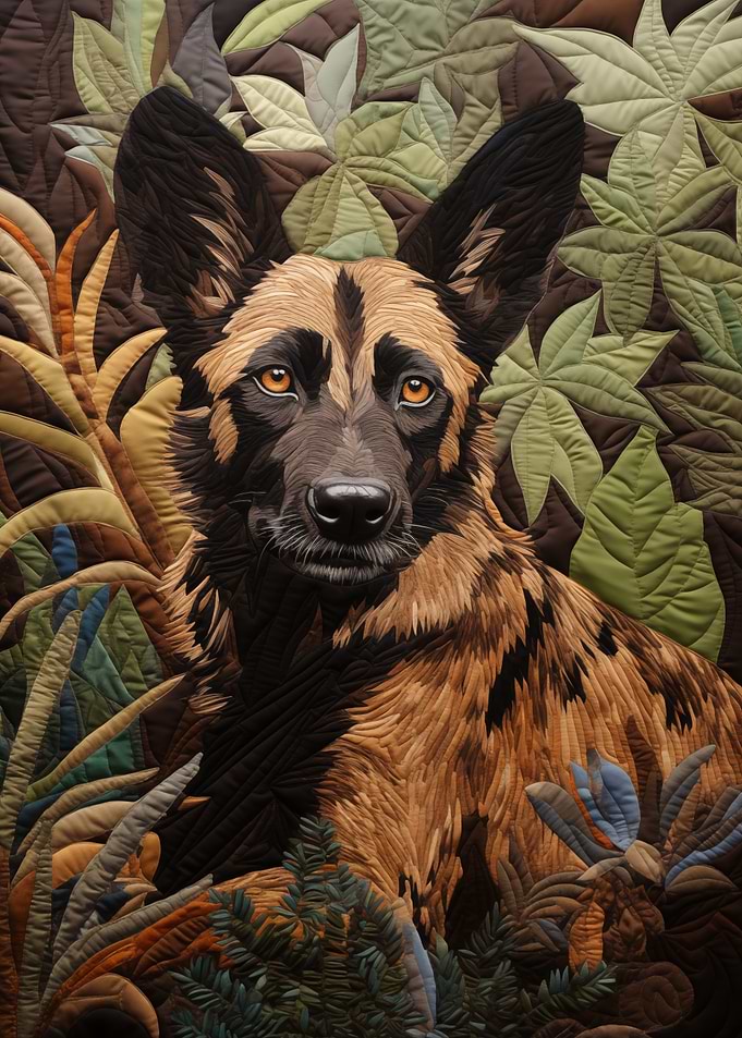 African Wild Dog Quilt