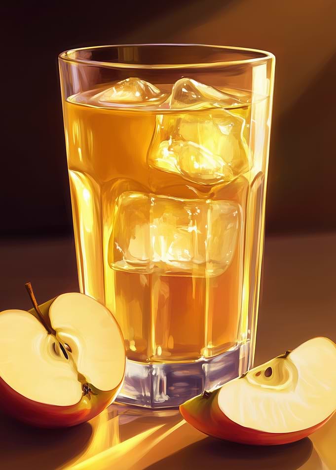 Apple Juice with Ice
