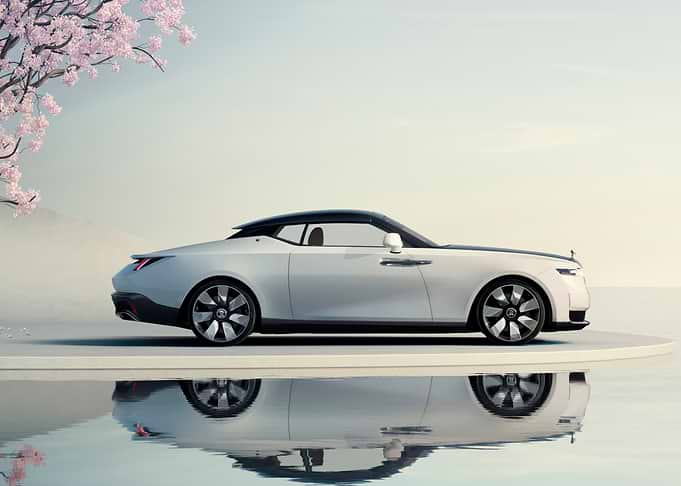 White Rolls Royce Concept Car